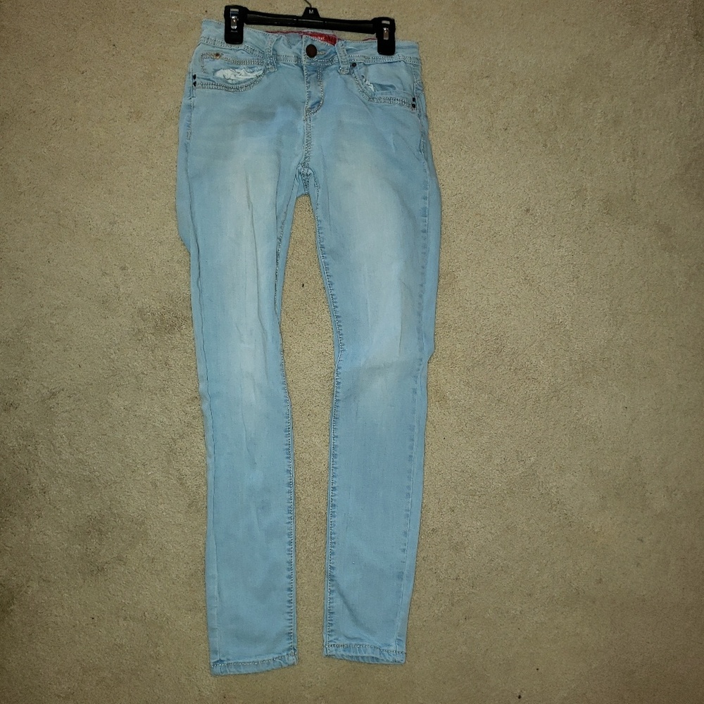 Stretchy Light Blue Skinny Jeans